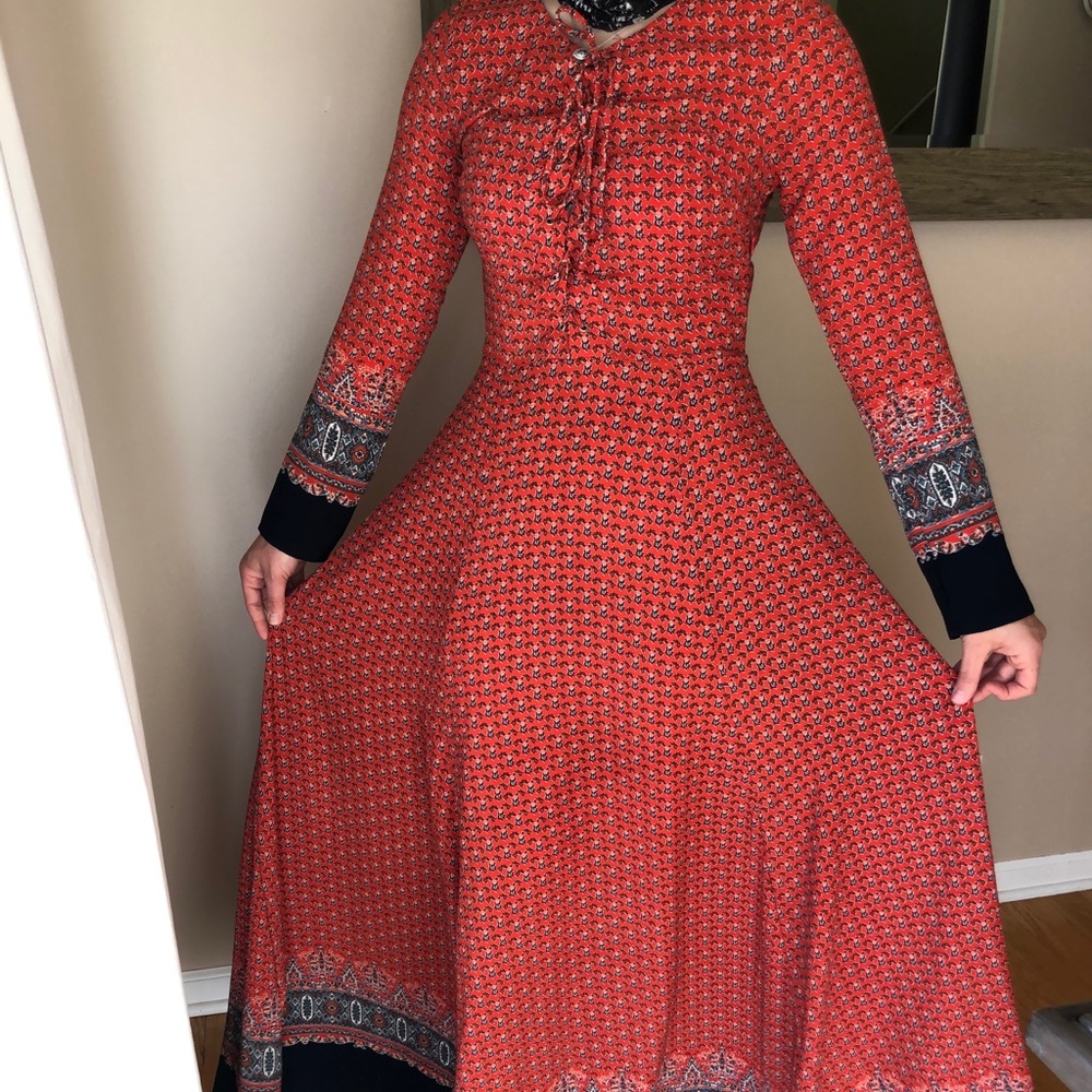 Long sleeve maxi dress